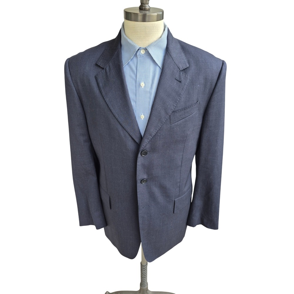 Paul Smith London Mens Gray Wool 2 Button Blazer Sport Coat Made Italy Sz 42 R